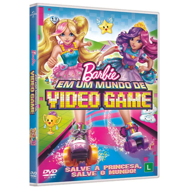 BONECA BARBIE MUNDO VIDEO GAME DTV96 - Papelaria Criativa