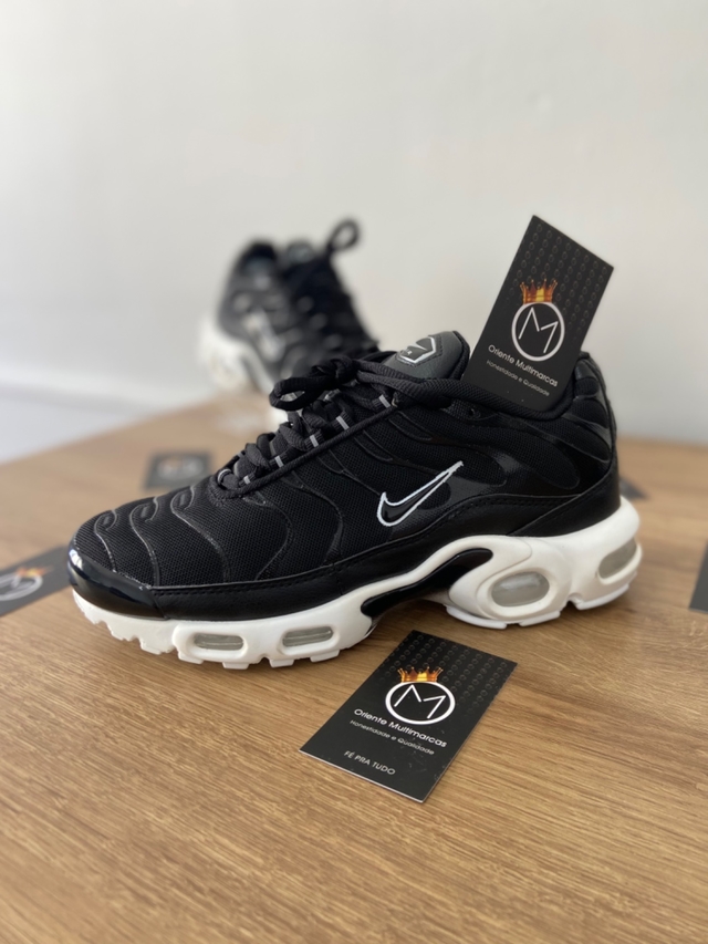 Nike air max plus tn se black best sale white