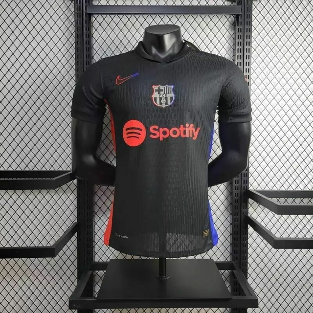 Camisa Barcelona 24 25 Nike Versao Jogador Preto