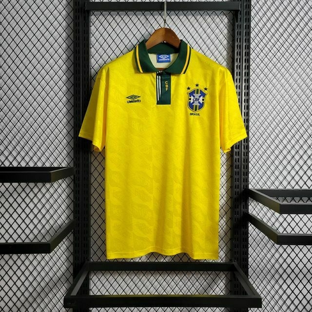 Camisa Retrô Brasil Home 1991/1993 Umbro - Amarela