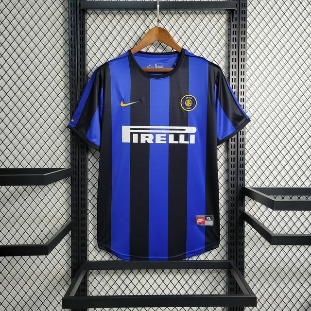 Camisa Retro Inter de Milão Home 99/00 Torcedor Nike Masculina - Azul