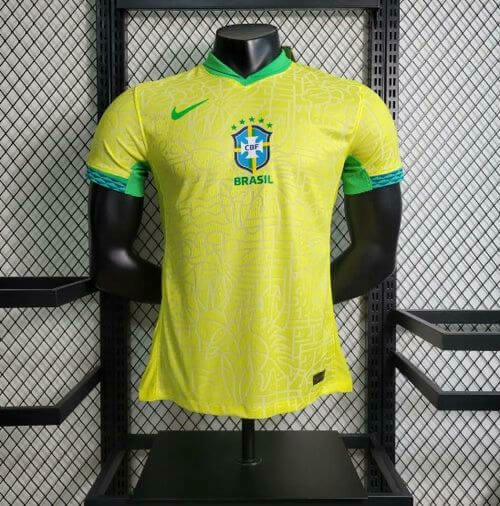 Camisa Seleção Brasileira Home 24/25 Versão Jogador - Amarela