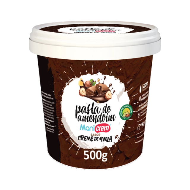 Pasta de Amendoim sabor Creme de Avelã - Manicrem 500g