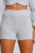 Shorts Cintura Alta Lurex Branco - comprar online