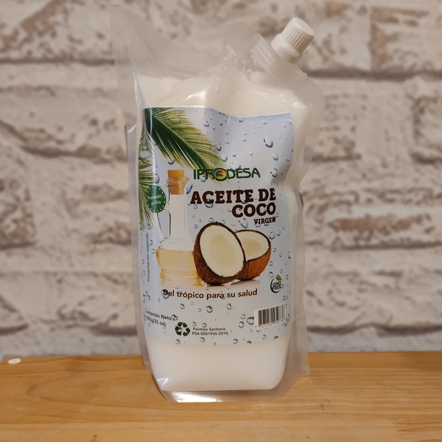 Aceite de Coco Ecológico Virgen 1000 ml. Crudo y prensado en frío