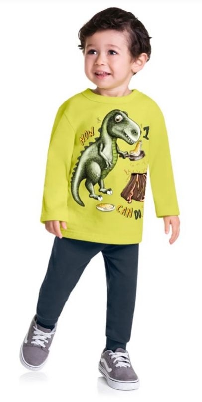 Conjunto Inverno Brandili Dinossauro Now I Can do It
