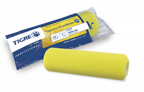 Tigre Yellow Foam Roller 1342 for Smooth Finishes
