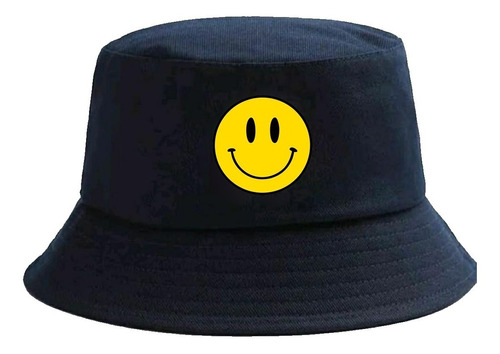 Chapéu Bucket Bordado Smile Face Emoji Smile Sorriso