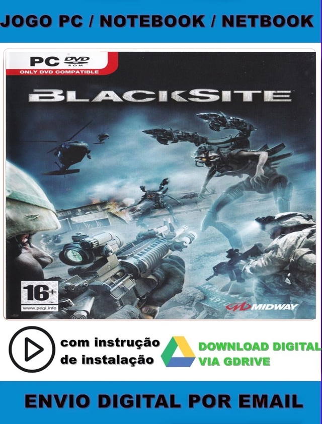 Blacksite Area 51 - Pc  Jogo de Computador Dvd-Rom Usado