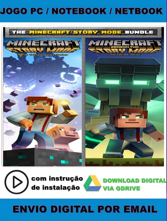 Como baixar Minecraft Story Mode sem PAGAR NADA + TODOS EPISÓDIOS