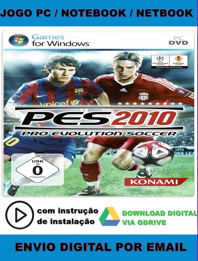 Pro Evolution Soccer 2010 - PES 2010 - Pc Digital Midia Digital