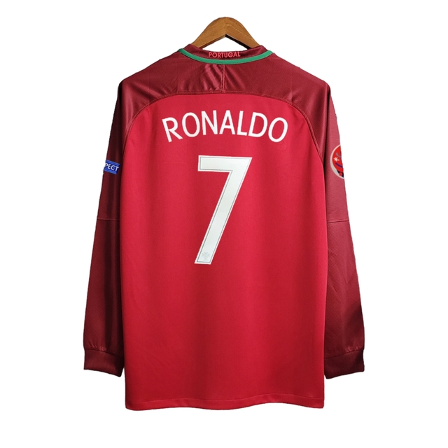 Camisa Cristiano Ronaldo Portugal Home 2016 - Frete Grátis