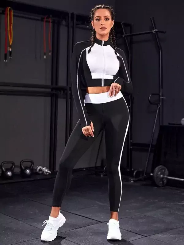 Conjunto Canelado Moda Gringa - Donna Lua Fitness