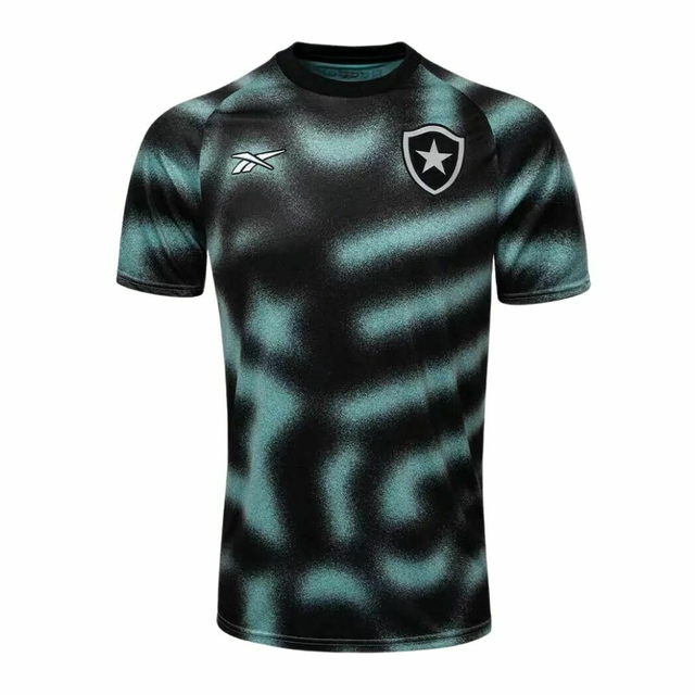Camisa Botafogo Treino 2023/24 Torcedor Reebok Masculino - Preta e Azul