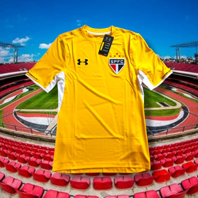 M] Camisa Goleiro São Paulo Under Armour Amarela 2015 Rogério Ceni