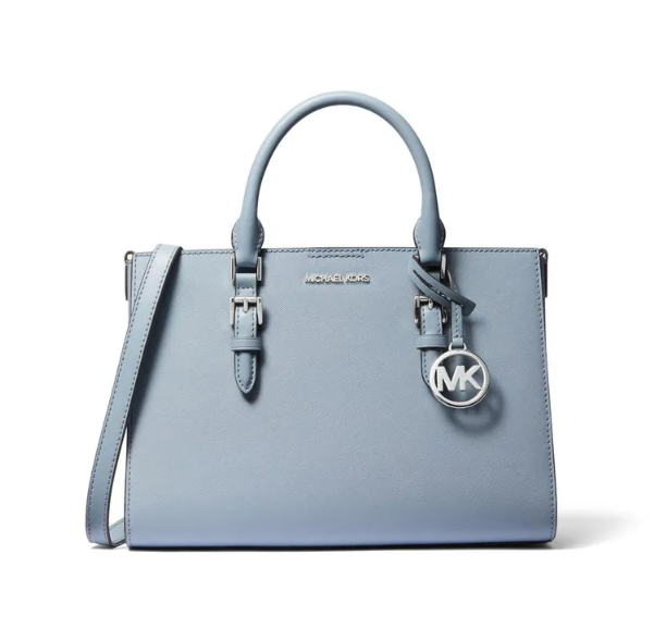 BOLSA LATERAL AZUL QUADRADA MICHAEL KORS
