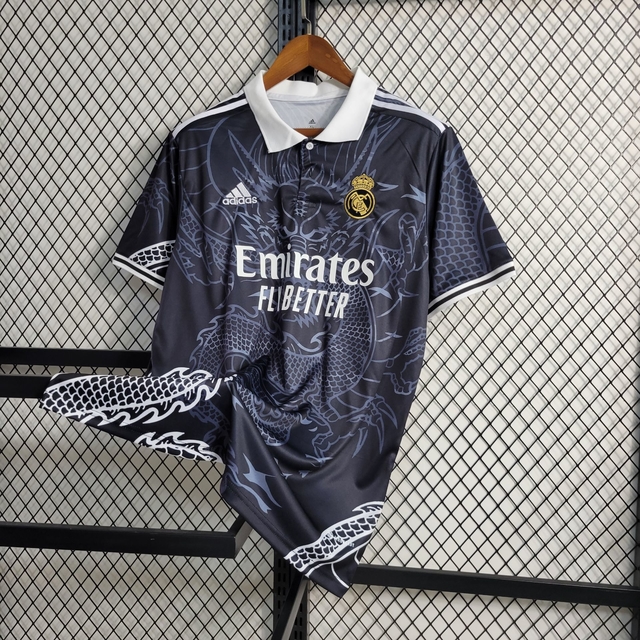 Camisa Real Madrid Black Dragon Edi O Especial