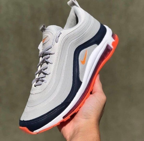 Nike Air Max 97 White Black and Orange - American Shoes