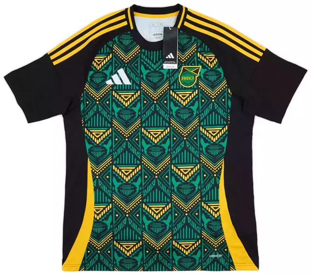 Camisa Adidas Jamaica II 2024 25 Preto e Verde