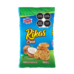 Rikas Coco 200g - Caja con 10 bolsas de 200g - Galletas Dondé