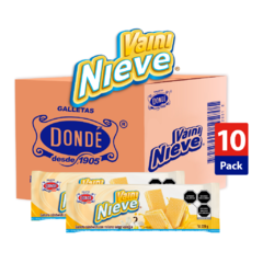 Vaini Nieve 220g - Caja con 10 paquetes de 220g - Galletas Dondé