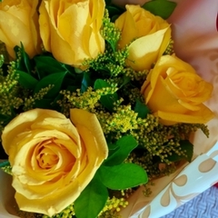 Buquê 6 Rosas Amarelas - Floresnet