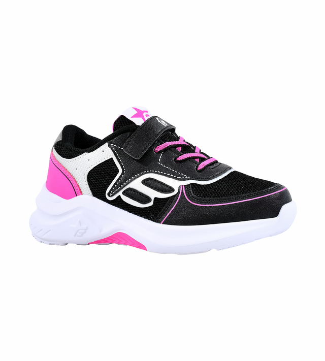 zapatilla urbana footy top negra abrojos liviana