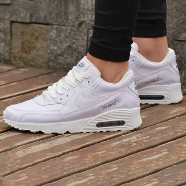 Zapatillas Nike Air Max White Blancas Hombre Mujer Livianas