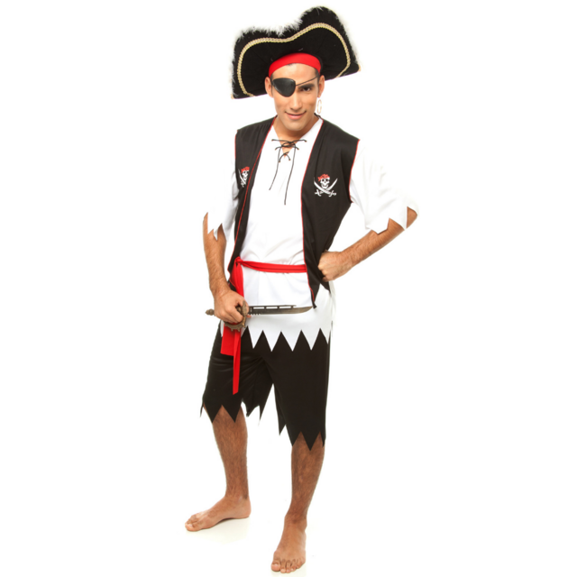 Fantasia Pirata Masculina Festa Halloween
