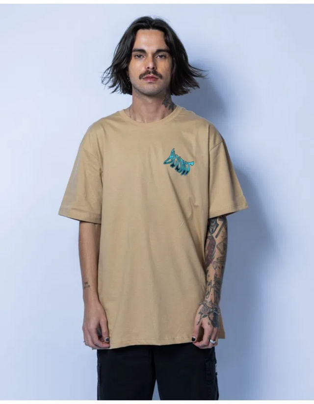 Camiseta Blunt Regular Cube Bege