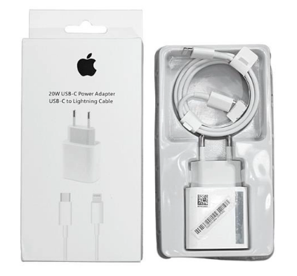 Carregador Completo Iphone Apple 12 /11/ X/ Xs Fonte 20w Usb – C + Cabo  Lightning Conexao Original Nova Type C Com Garantia!!!!
