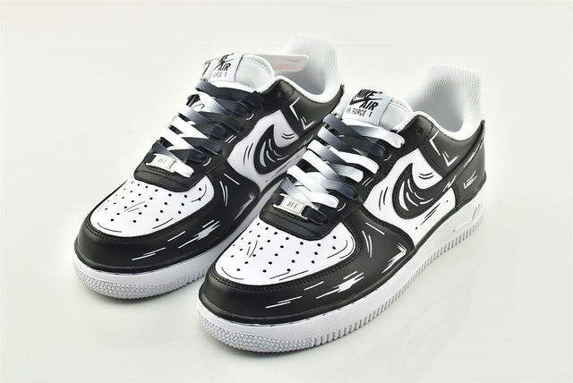 Nike air force 1 black best sale shiny