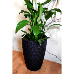 Imagem do Vaso Para Plantas Polietileno Decorativo Redondo Grande N3