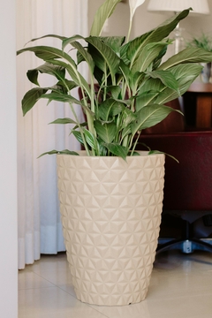 Vaso Para Plantas Polietileno Decorativo Redondo Grande N3 - Arte Decore