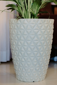 Vaso Para Plantas Polietileno Decorativo Redondo Grande N3