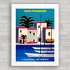 QUADRO DECORATIVO AIR FRANCE FRENCH RIVIERA