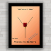 QUADRO FILME AMERICAN BEAUTY 2 - BELEZA AMERICANA