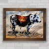 QUADRO DECORATIVO ANIMAIS 13 - TOURO