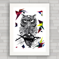 QUADRO DECORATIVO ANIMAIS 43 - CORUJA - comprar online