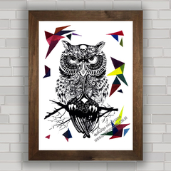 QUADRO DECORATIVO ANIMAIS 43 - CORUJA na internet