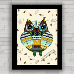 QUADRO DECORATIVO ANIMAIS 52 - CORUJA