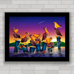 QUADRO DECORATIVO ANIMAIS 59 - PELICANOS - comprar online