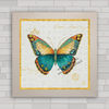 QUADRO DECORATIVO ANIMAIS 8 - BORBOLETA