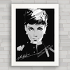 QUADRO DE CINEMA AUDREY HEPBURN MINIMALISTA 2