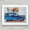 QUADRO CARRO ANTIGO AUSTIN A40 COUNTRYMAN