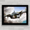 QUADRO AVIÃO B-24 LIBERATOR WW2 MILITAR