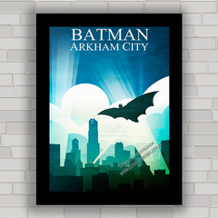 QUADRO MINIMALISTA BATMAN ARKHAM CITY - comprar online