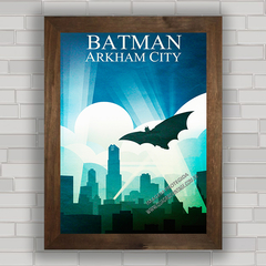 QUADRO MINIMALISTA BATMAN ARKHAM CITY na internet