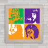 QUADRO DECORATIVO BEATLES 15 POP ART