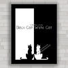 QUADRO DE CINEMA FILME BLACK CAT , WHITE CAT